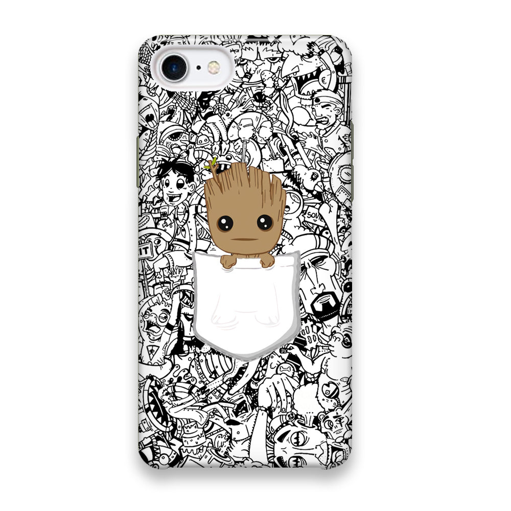 Grooth Pocket Doodle Patern iPhone 7 Case - Octracase