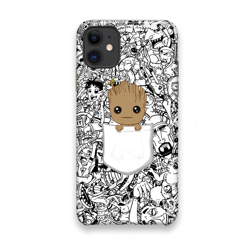 Grooth Pocket Doodle Patern iPhone 11 Case - Octracase