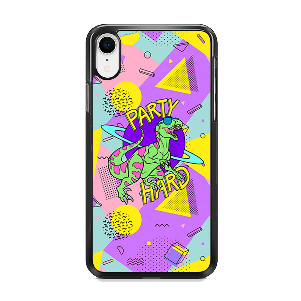 Hard Party with Dinosaur iPhone XR Case