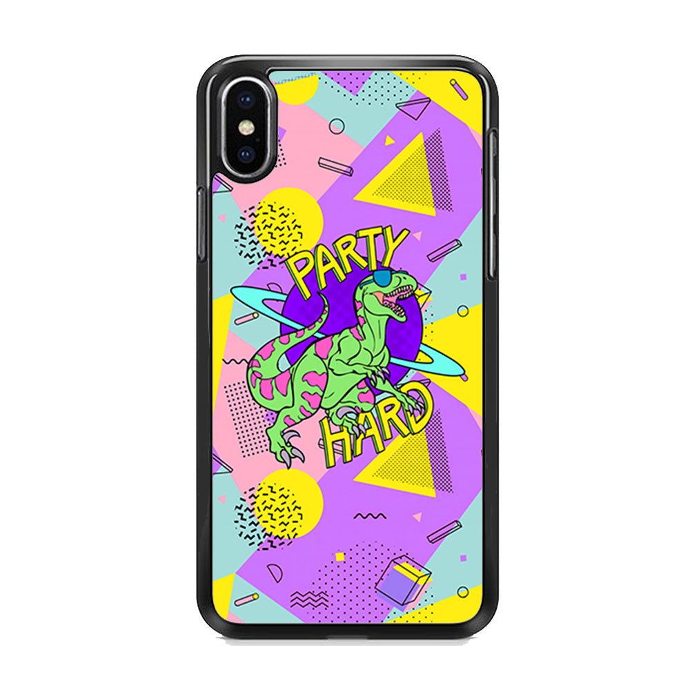 Hard Party with Dinosaur iPhone Xs Case