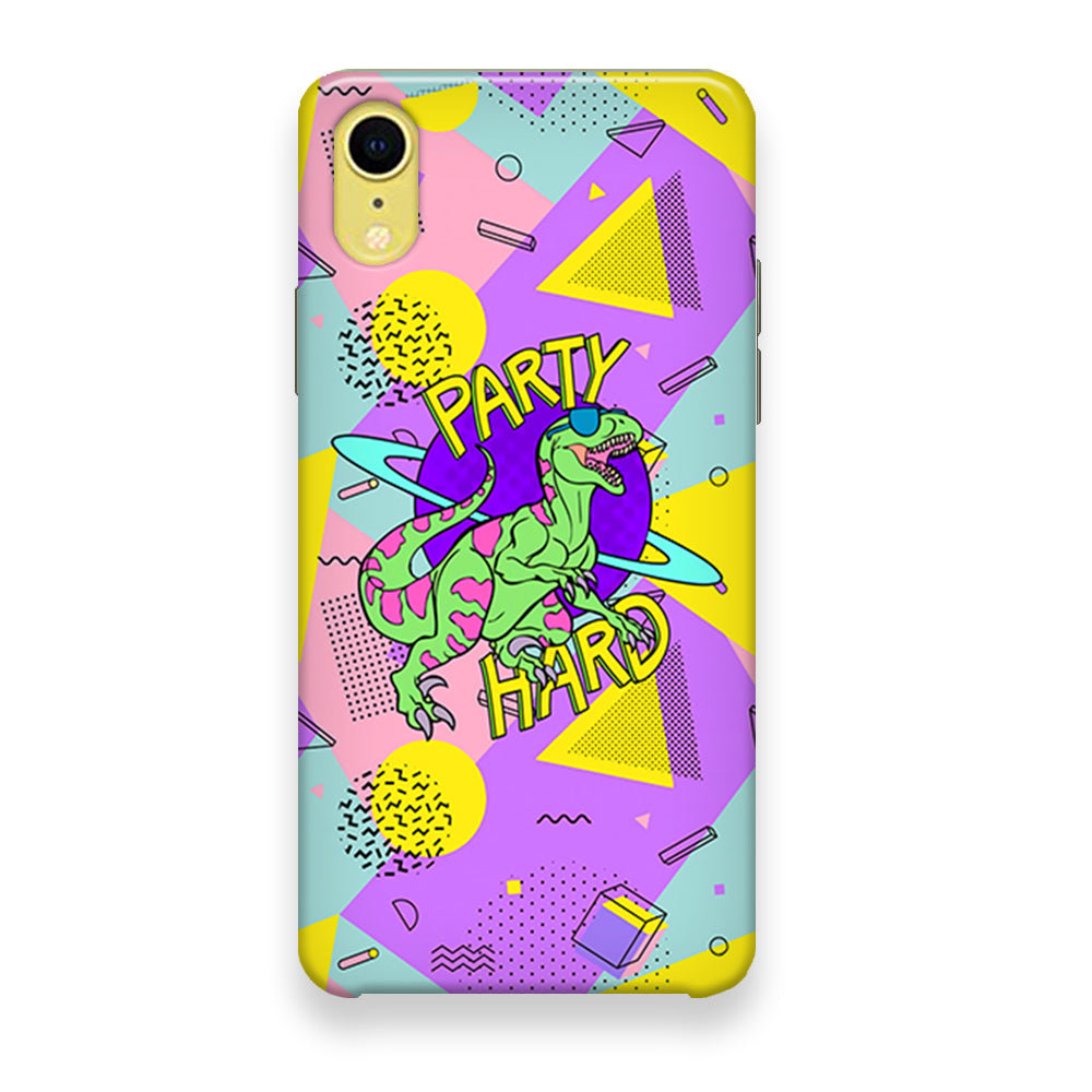 Hard Party with Dinosaur iPhone XR Case