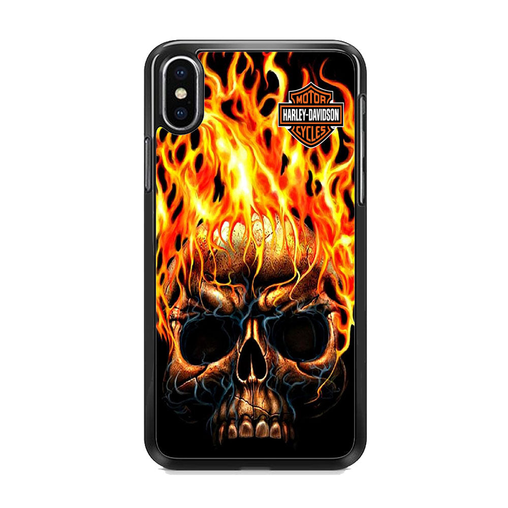 Harley Davidson Ghost Skull iPhone Xs Case