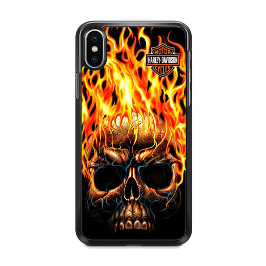 Harley Davidson Ghost Skull iPhone Xs Case