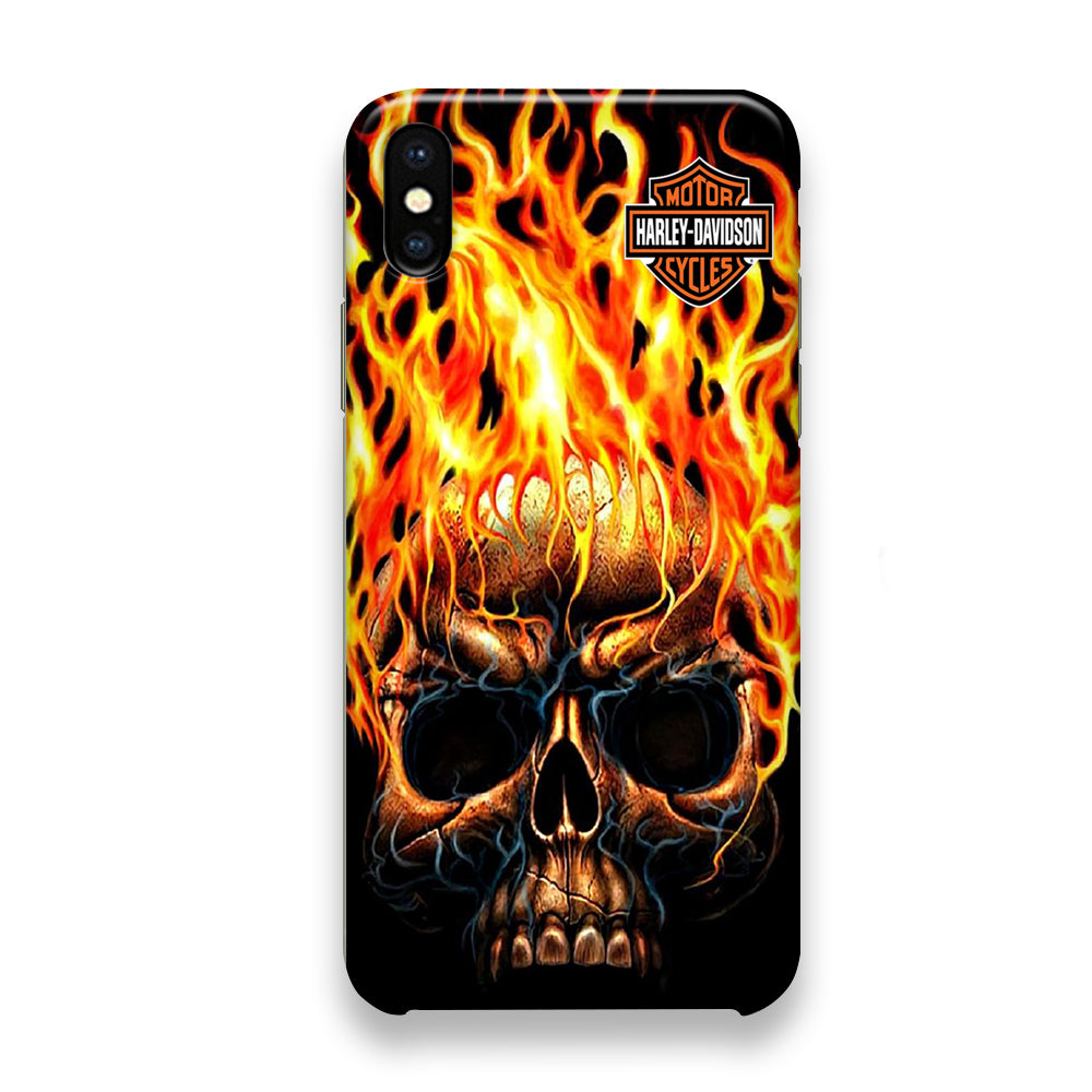 Harley Davidson Ghost Skull iPhone Xs Case