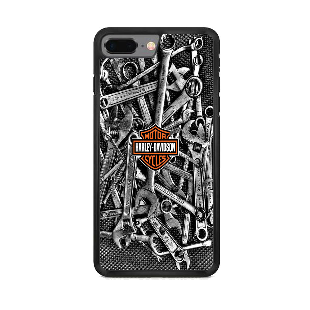 Harley Davidson Mechanic Tools Background iPhone 7 Plus Case