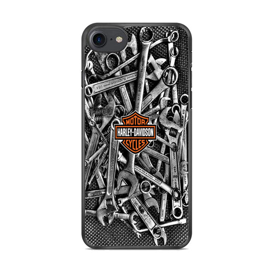 Harley Davidson Mechanic Tools Background iPhone 8 Case