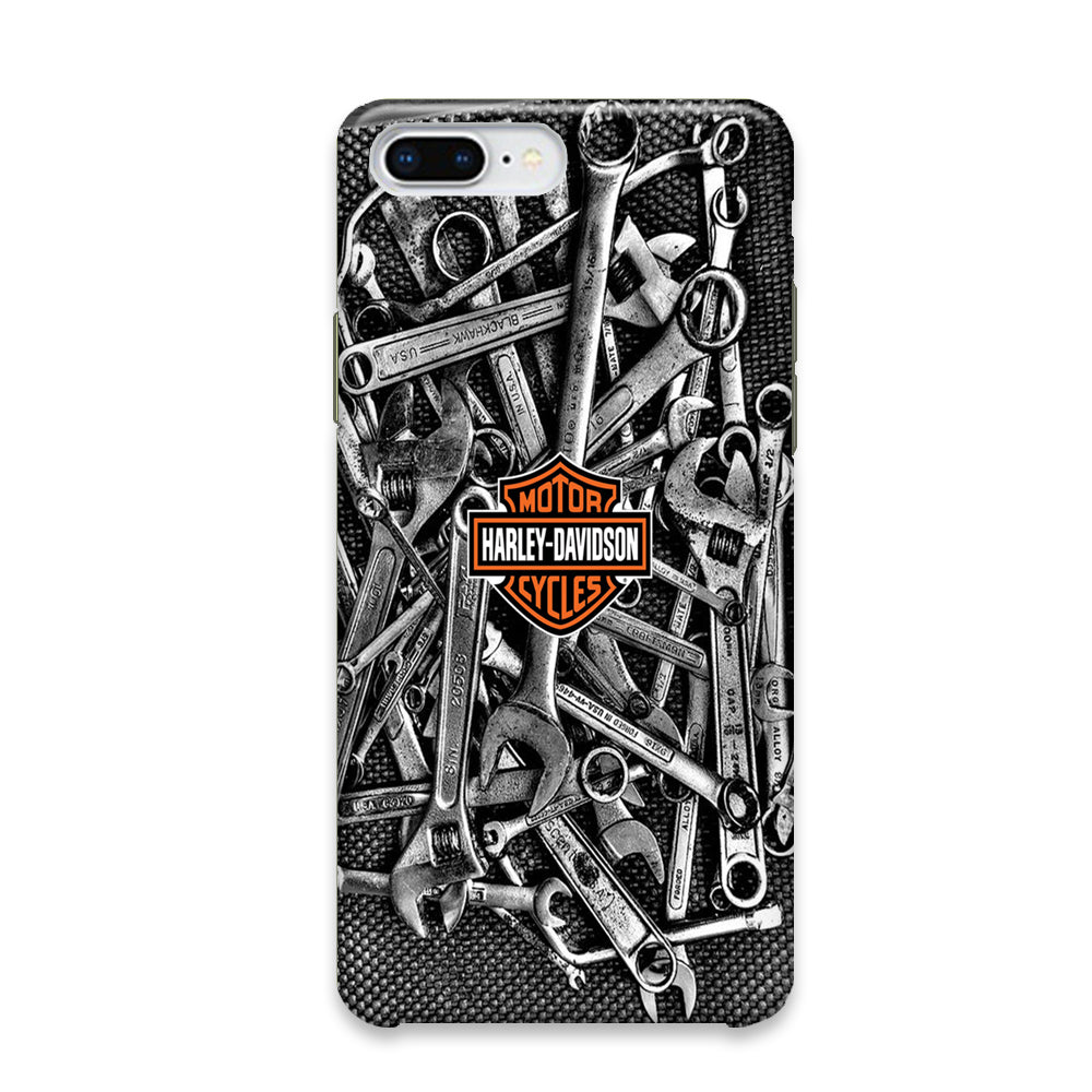 Harley Davidson Mechanic Tools Background iPhone 8 Plus Case