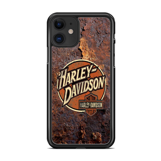 Harley Davidson Rusty Surface Symbol iPhone 11 Case