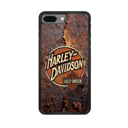 Harley Davidson Rusty Surface Symbol iPhone 8 Plus Case