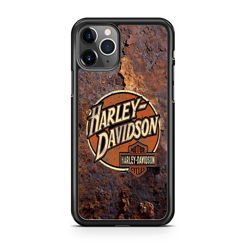 Harley Davidson Rusty Surface Symbol iPhone 11 Pro Case