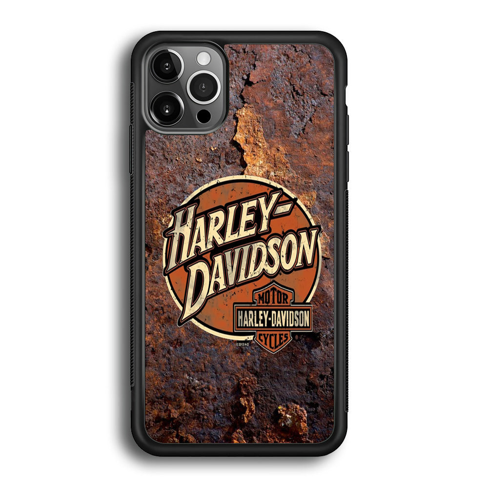 Harley Davidson Rusty Surface Symbol iPhone 12 Pro Case