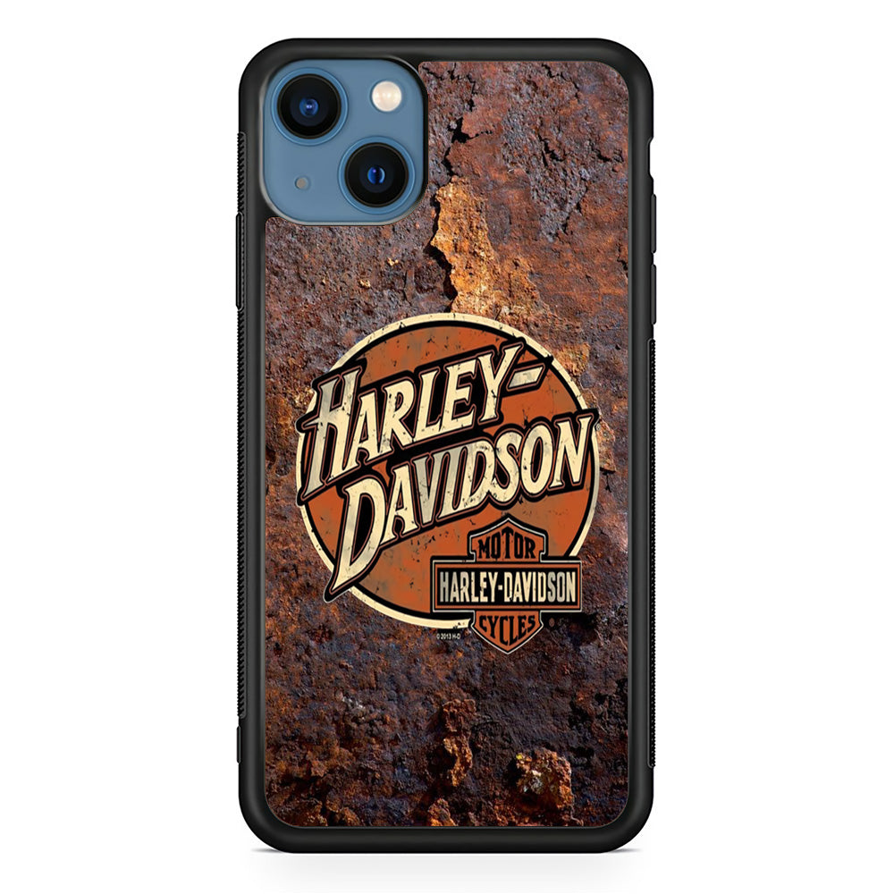 Harley Davidson Rusty Surface Symbol iPhone 13 Case