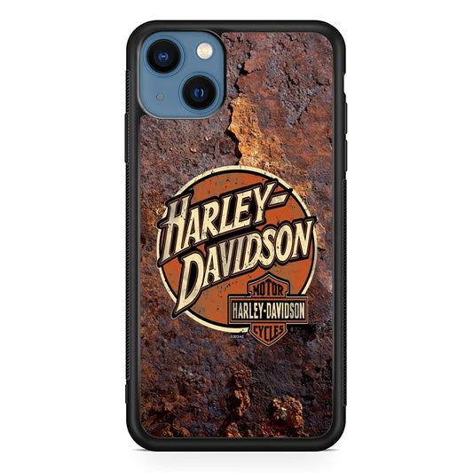 Harley Davidson Rusty Surface Symbol iPhone 13 Case