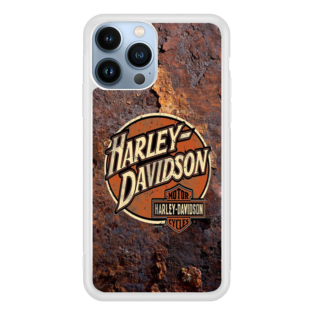 Harley Davidson Rusty Surface Symbol iPhone 13 Pro Max Case