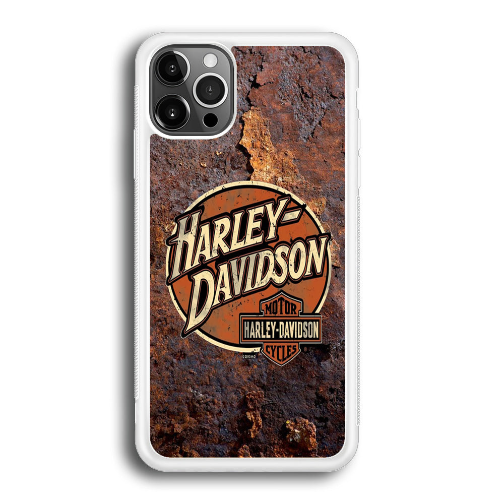 Harley Davidson Rusty Surface Symbol iPhone 12 Pro Case