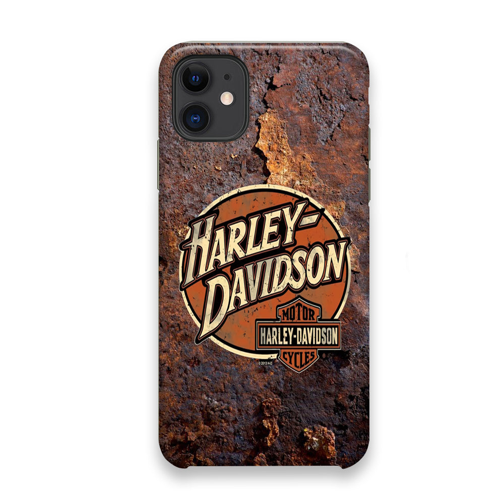 Harley Davidson Rusty Surface Symbol iPhone 11 Case