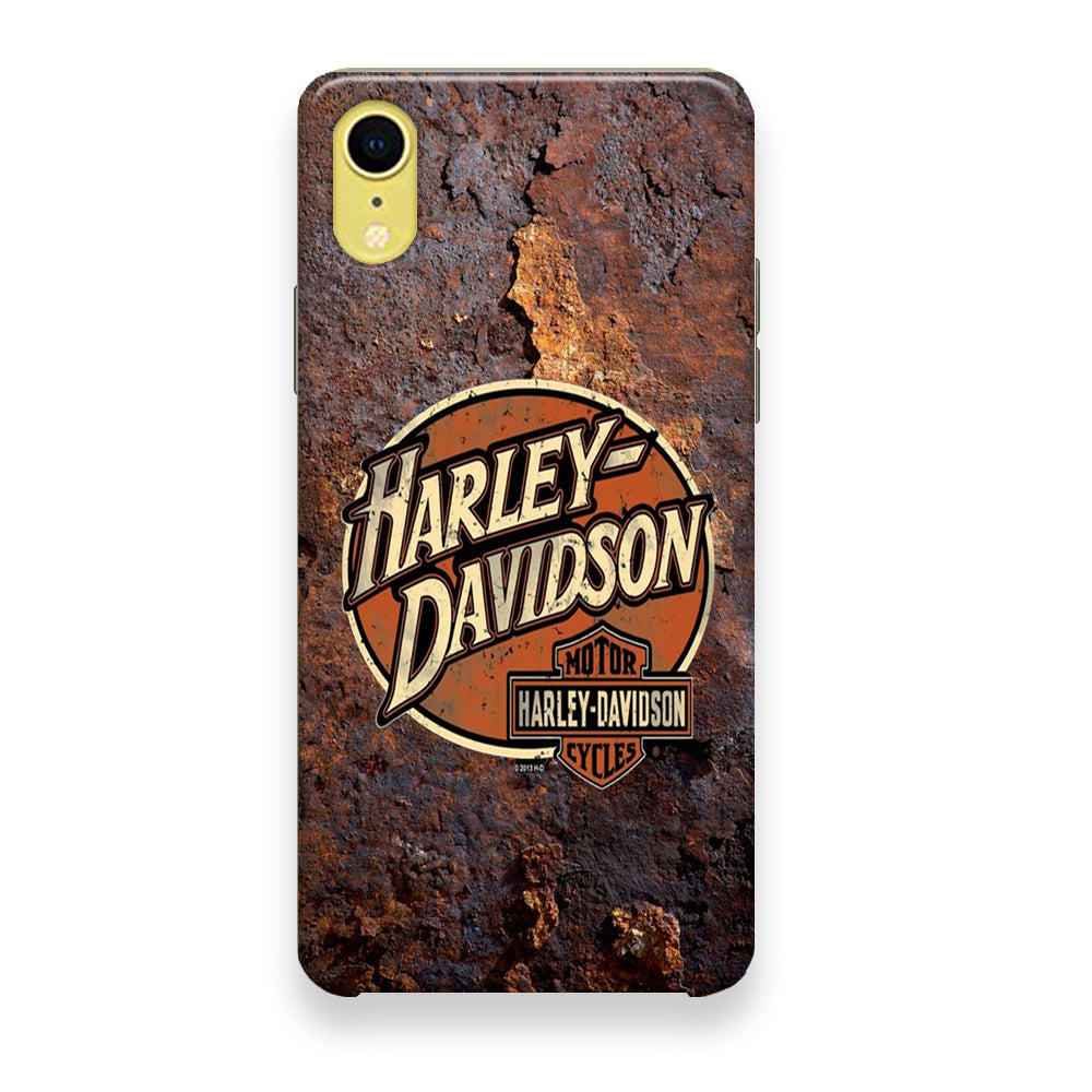 Harley Davidson Rusty Surface Symbol iPhone XR Case