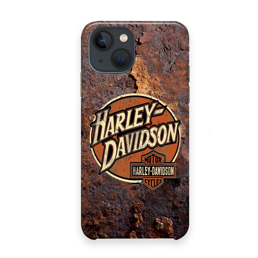 Harley Davidson Rusty Surface Symbol iPhone 13 Case