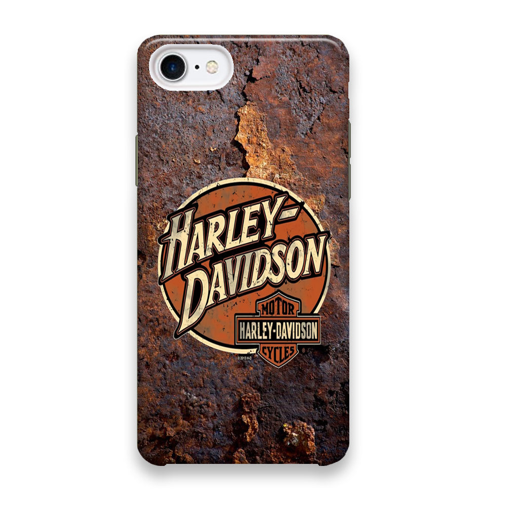 Harley Davidson Rusty Surface Symbol iPhone 8 Case