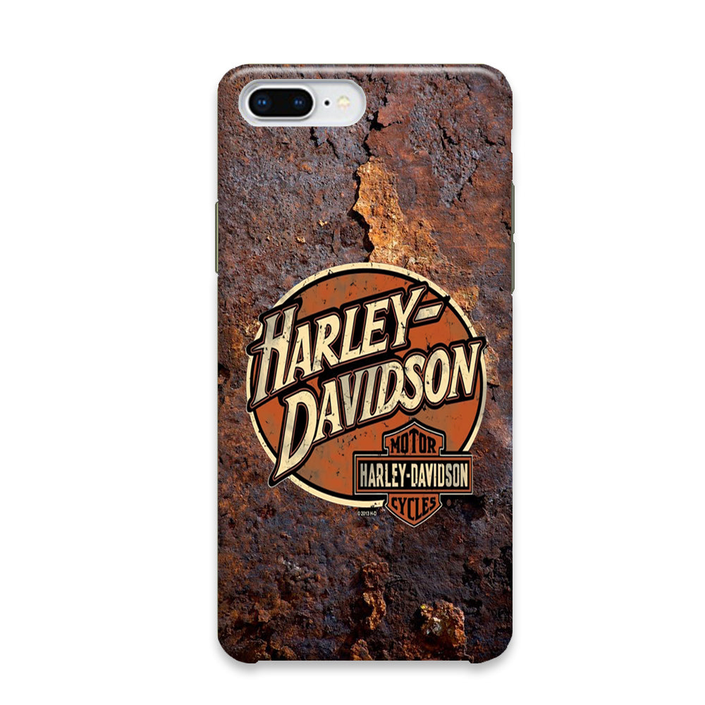 Harley Davidson Rusty Surface Symbol iPhone 8 Plus Case