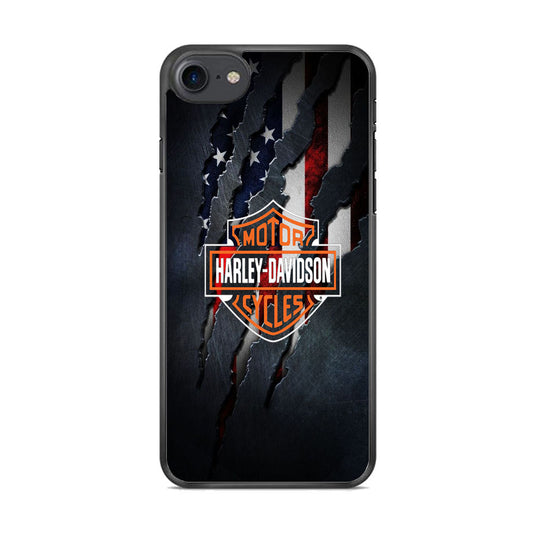 Harley Davidson Scratch Flag iPhone 7 Case