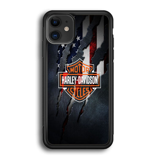 Harley Davidson Scratch Flag iPhone 12 Case