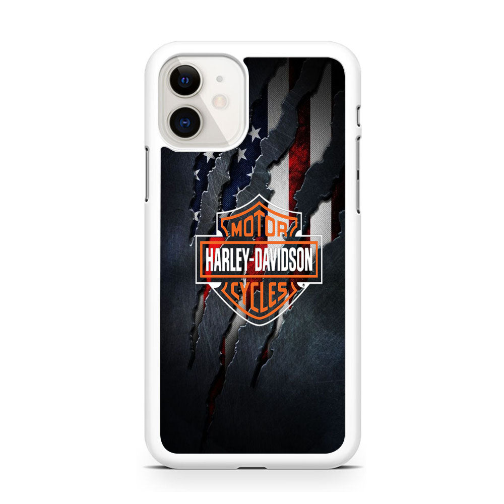 Harley Davidson Scratch Flag iPhone 11 Case