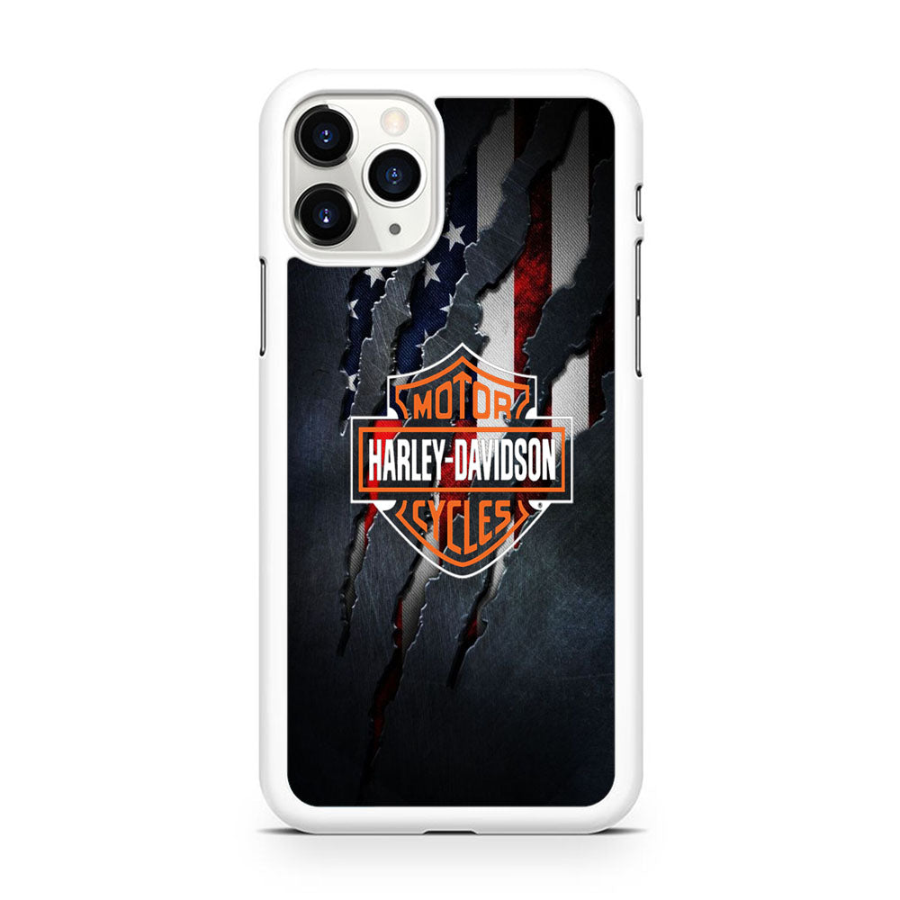 Harley Davidson Scratch Flag iPhone 11 Pro Case