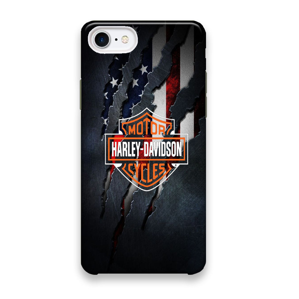 Harley Davidson Scratch Flag iPhone 7 Case