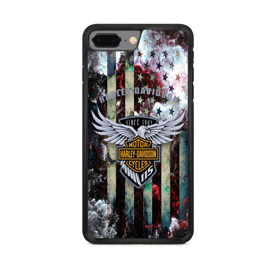 Harley Davidson Storm Flag Eagle Wall iPhone 7 Plus Case