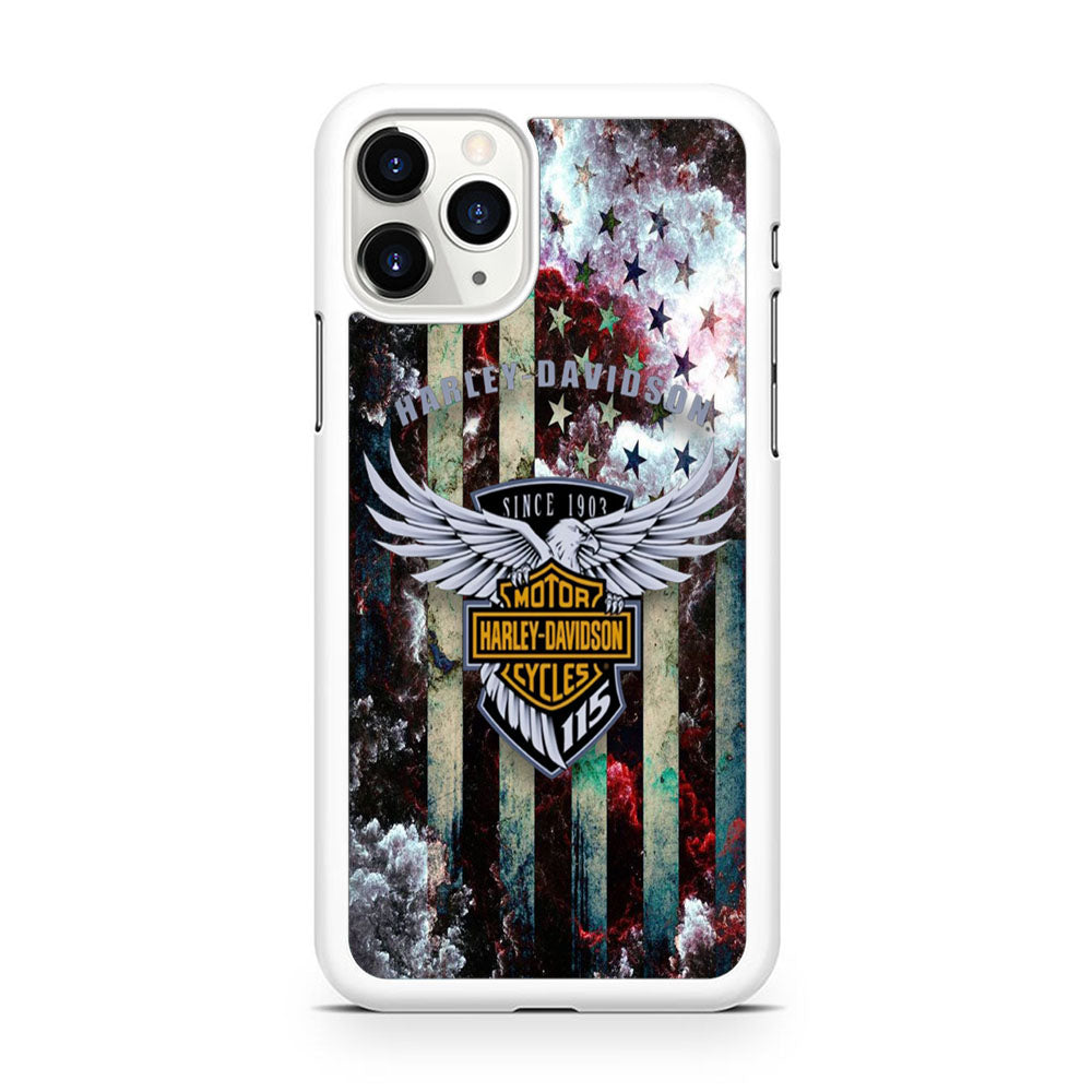 Harley Davidson Storm Flag Eagle Wall iPhone 11 Pro Case