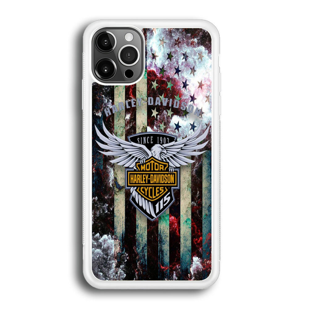 Harley Davidson Storm Flag Eagle Wall iPhone 12 Pro Max Case