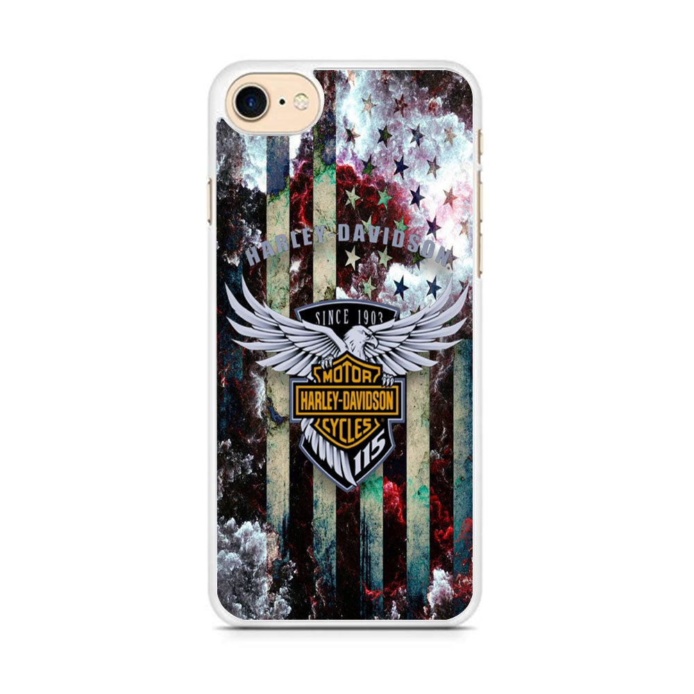 Harley Davidson Storm Flag Eagle Wall iPhone 7 Case