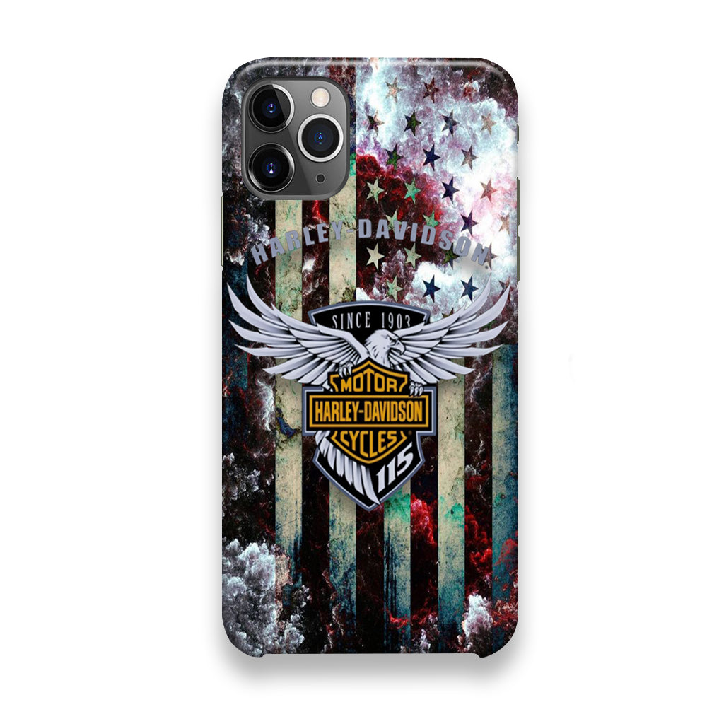 Harley Davidson Storm Flag Eagle Wall iPhone 12 Pro Case