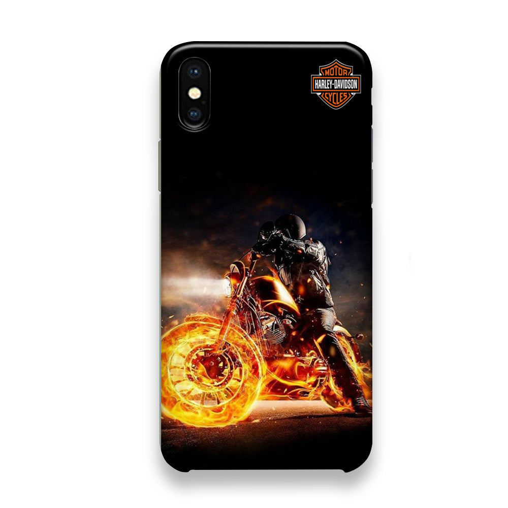 Harley Davidson The Dark Rider iPhone Xs Case