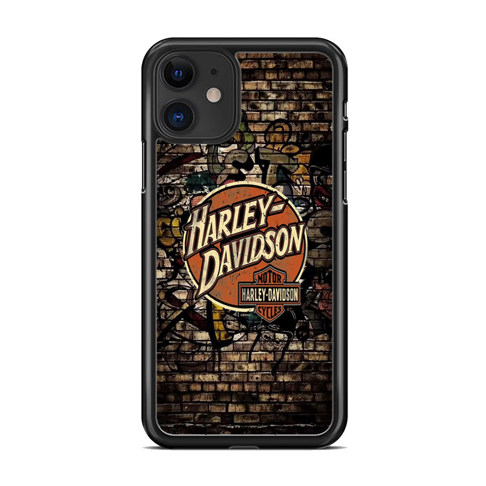 Harley Davidson Wallpaint Gravity Logo iPhone 11 Case