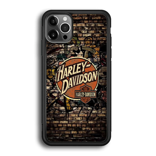 Harley Davidson Wallpaint Gravity Logo iPhone 12 Pro Case