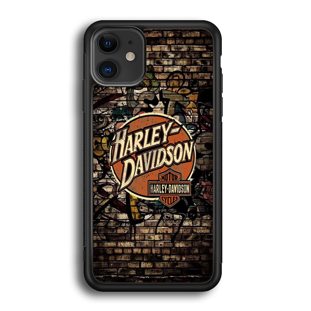 Harley Davidson Wallpaint Gravity Logo iPhone 12 Case