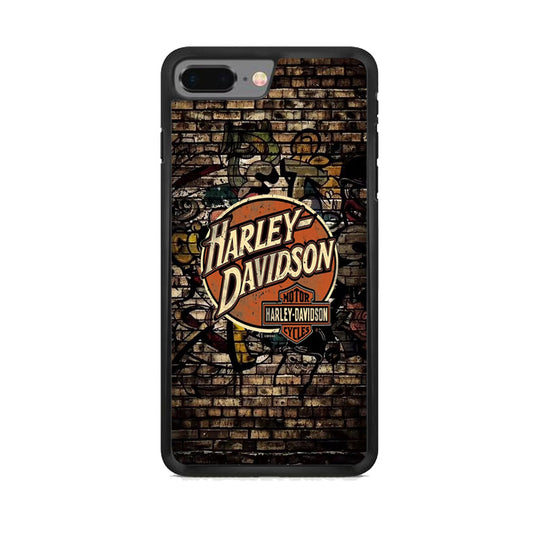 Harley Davidson Wallpaint Gravity Logo iPhone 7 Plus Case