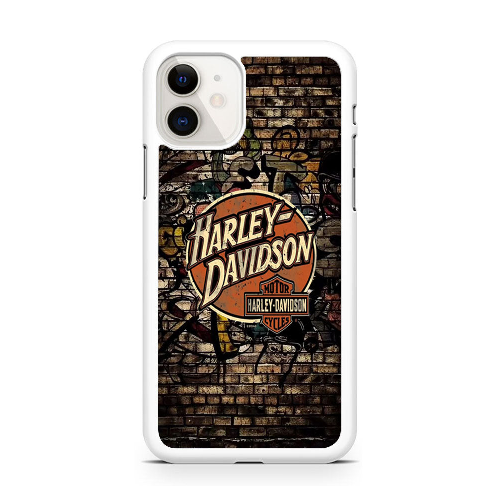 Harley Davidson Wallpaint Gravity Logo iPhone 11 Case