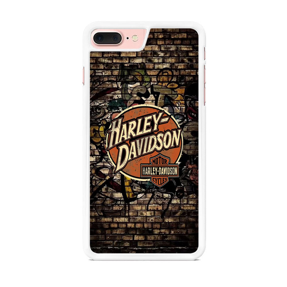 Harley Davidson Wallpaint Gravity Logo iPhone 7 Plus Case