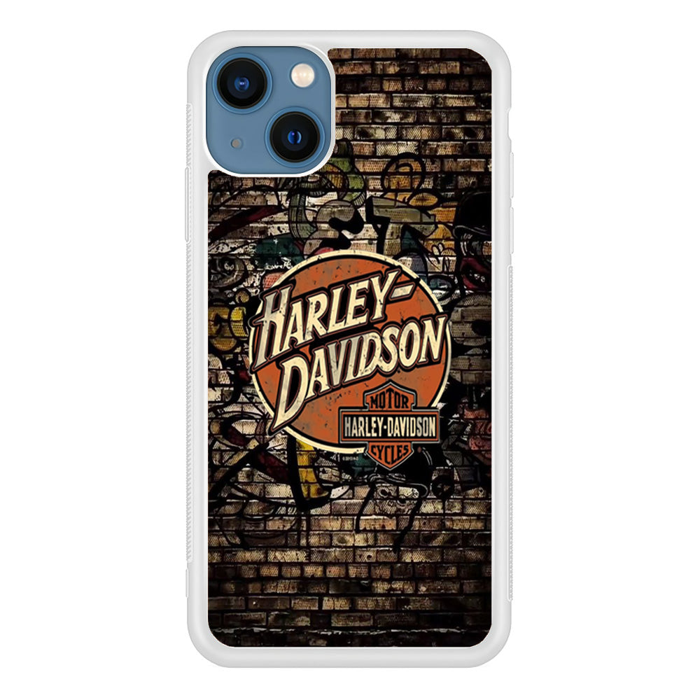 Harley Davidson Wallpaint Gravity Logo iPhone 13 Case