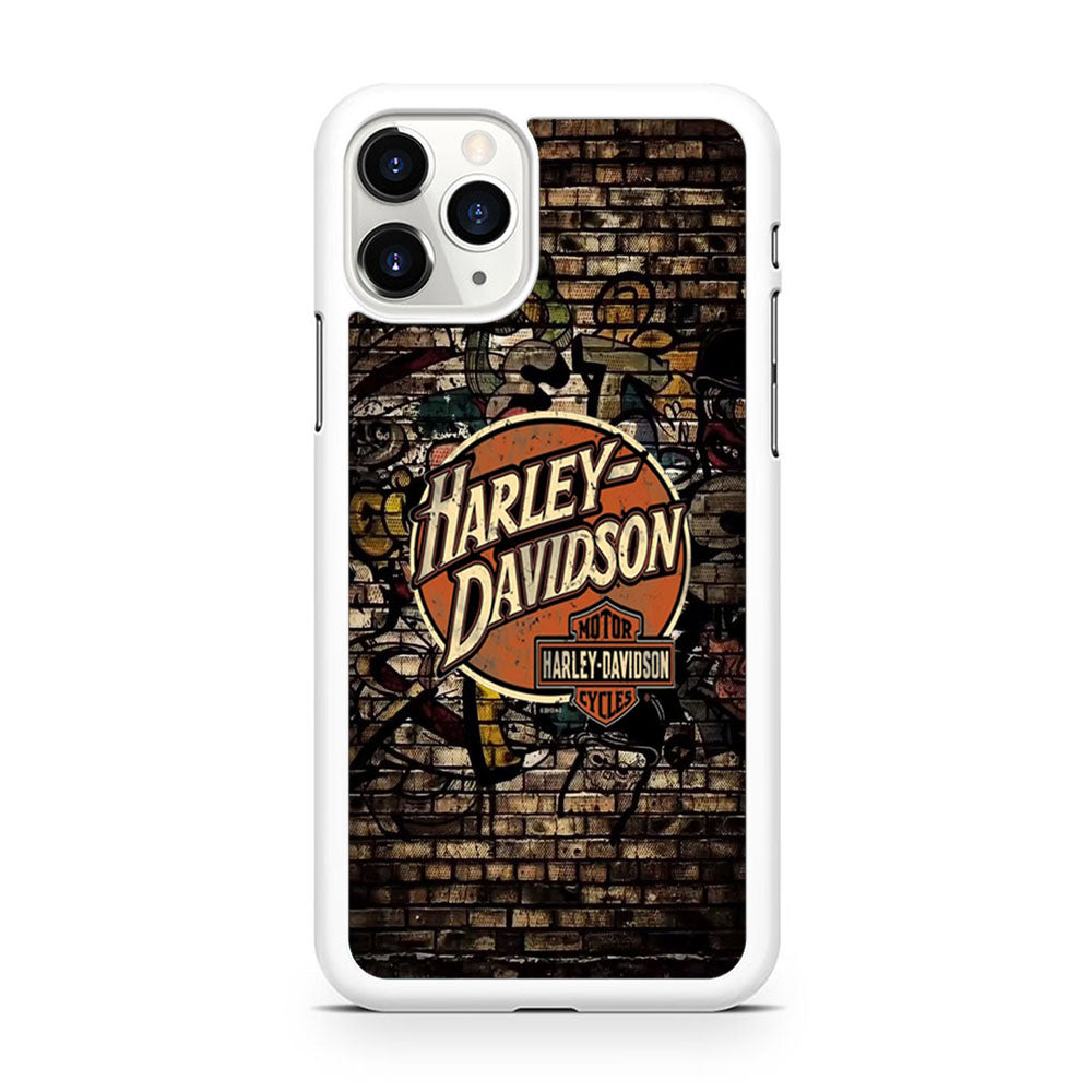 Harley Davidson Wallpaint Gravity Logo iPhone 11 Pro Case