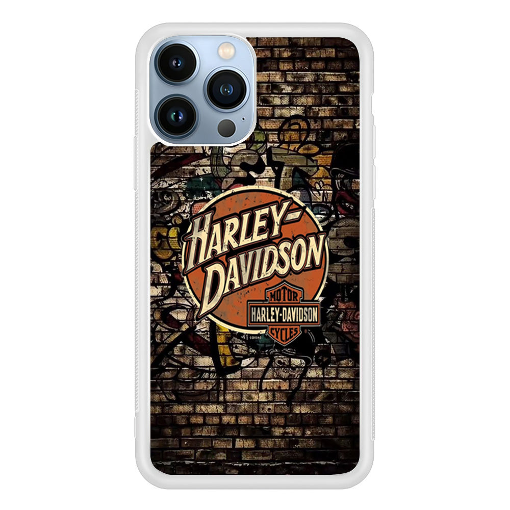 Harley Davidson Wallpaint Gravity Logo iPhone 13 Pro Max Case