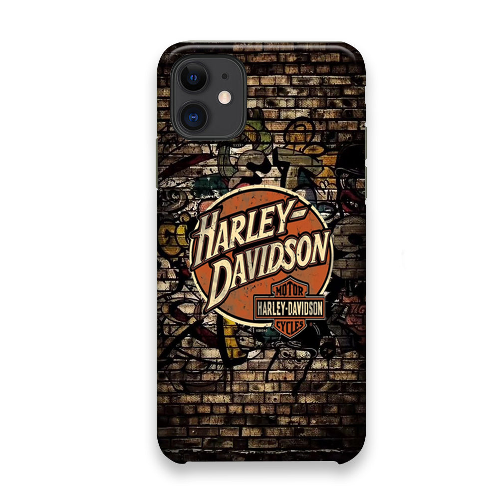 Harley Davidson Wallpaint Gravity Logo iPhone 11 Case