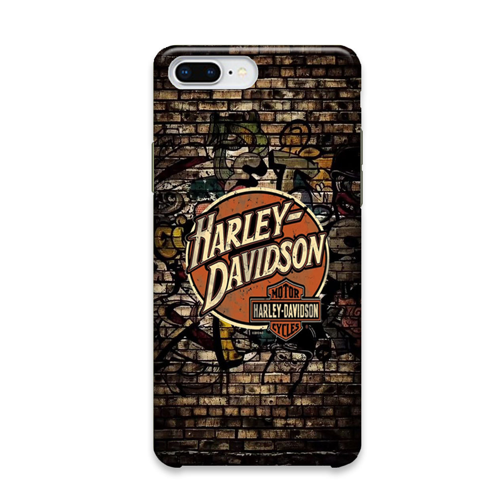 Harley Davidson Wallpaint Gravity Logo iPhone 7 Plus Case