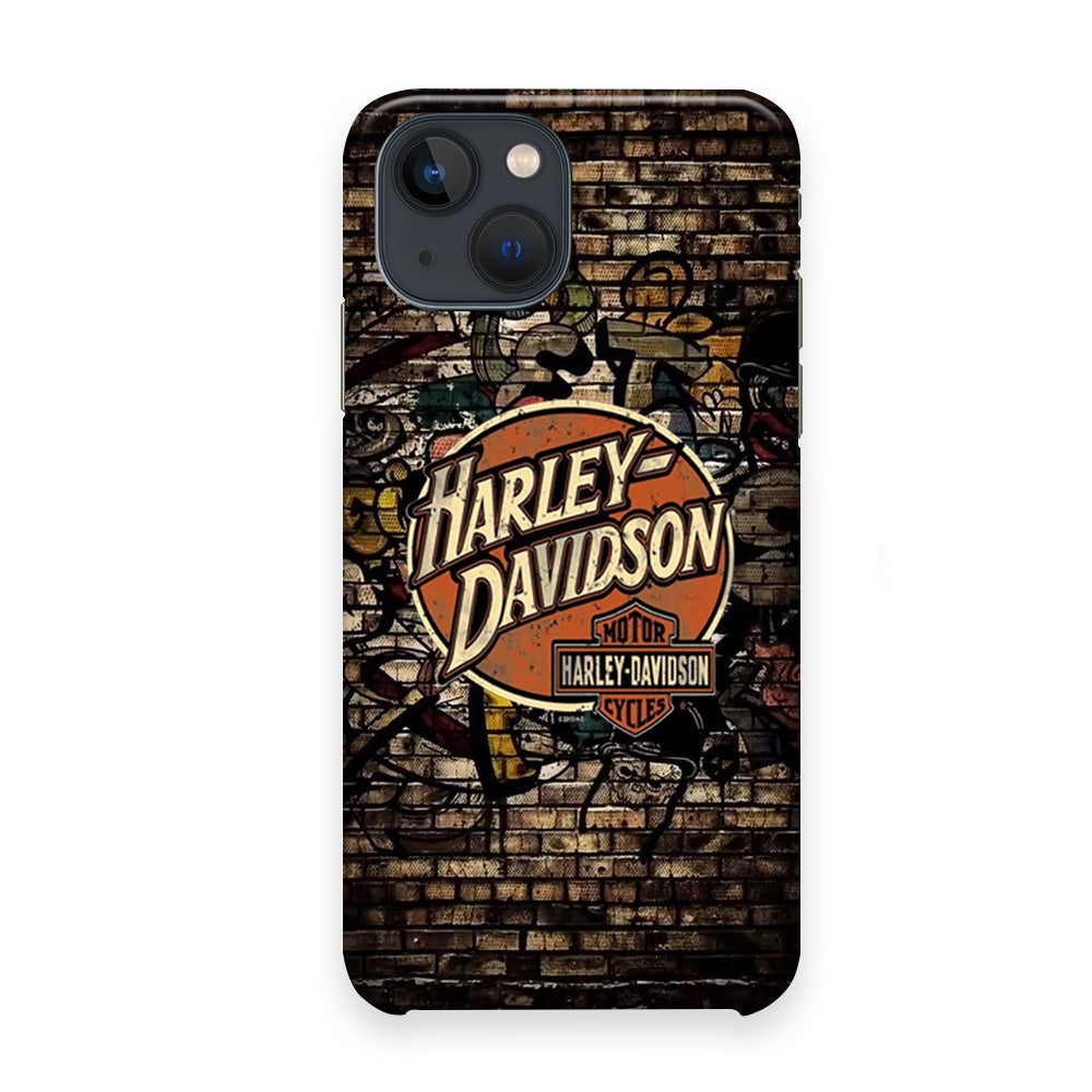 Harley Davidson Wallpaint Gravity Logo iPhone 13 Case