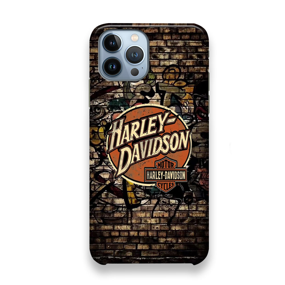 Harley Davidson Wallpaint Gravity Logo iPhone 13 Pro Max Case