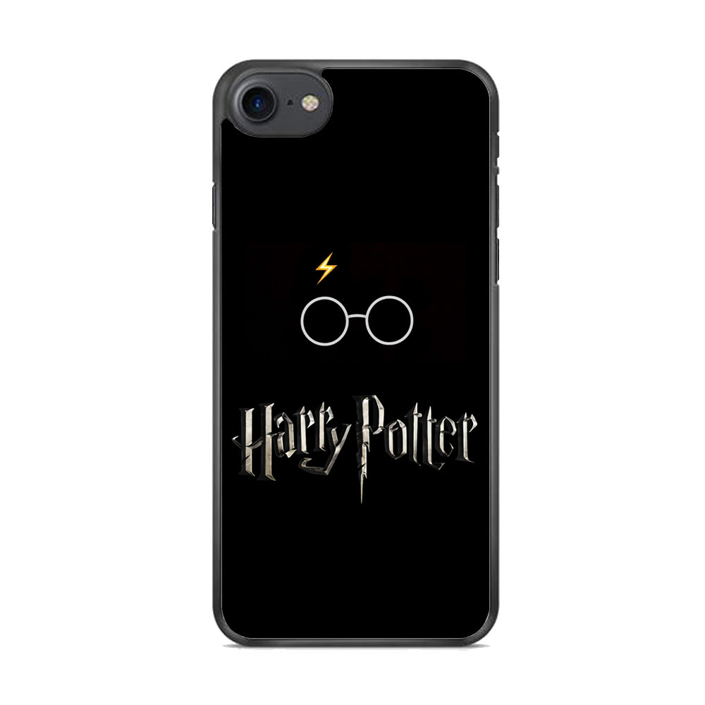 Harry Potter Glasses Symbol Black iPhone 8 Case