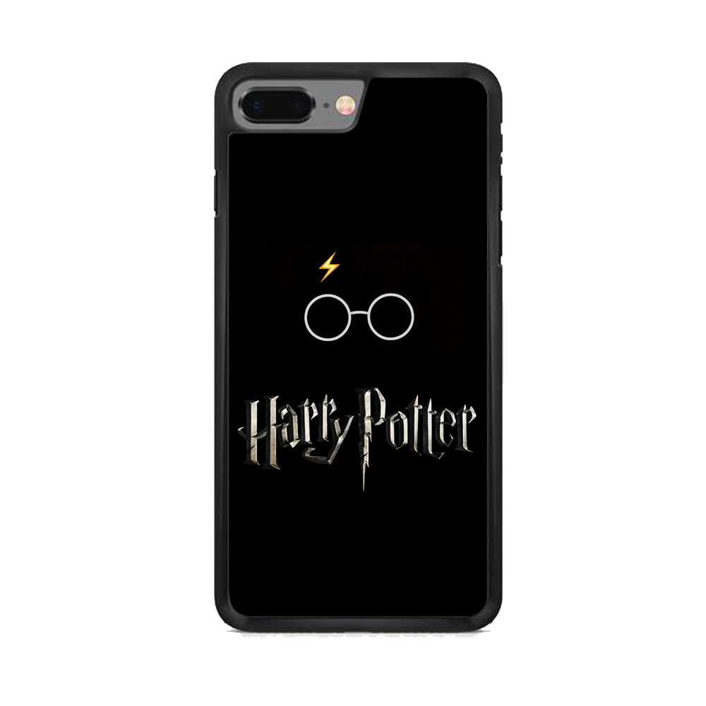 Harry Potter Glasses Symbol Black iPhone 7 Plus Case